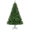 Costway 6ft. Pre-Lit Hinged Artificial Christmas Tree, Warm White LED Lights